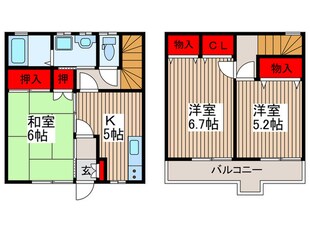 メゾネット　フォ－レストの物件間取画像